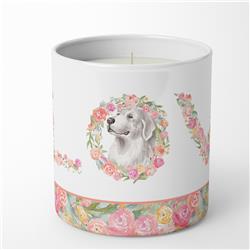 3.75 x 3.25 in. Unisex Great Pyrenees No.2 Love 10 oz Decorative Soy Candle