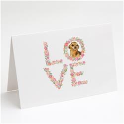 WDK4564GCA7P 5 x 7 in. Unisex Chihuahua Love Greeting Cards & Envelopes - Pack of 8