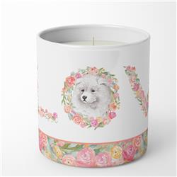 3.75 x 3.25 in. Unisex Samoyed No.3 Love 10 oz Decorative Soy Candle