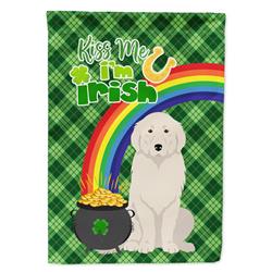 15.5 x 11.25 in. Great Pyrenees Saint Patricks Day Flag - Garden Size