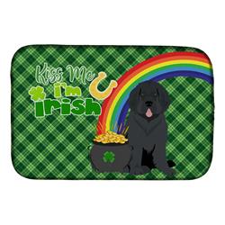 21 x 14 in. Black Newfoundland Saint Patricks Day Dish Drying Mat