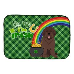 21 x 14 in. Brown Newfoundland Saint Patricks Day Dish Drying Mat