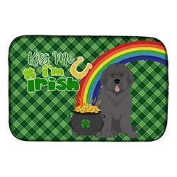 21 x 14 in. Grey Newfoundland Saint Patricks Day Dish Drying Mat