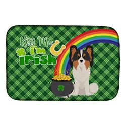 21 x 14 in. Tricolor Papillon Saint Patricks Day Dish Drying Mat