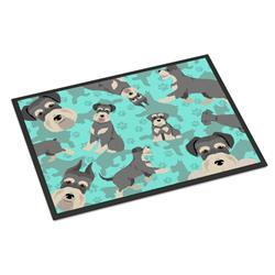 24 x 36 in. Blue Schnauzer Indoor or Outdoor Mat