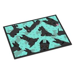 24 x 36 in. Blue Scottish Terrier Indoor or Outdoor Mat