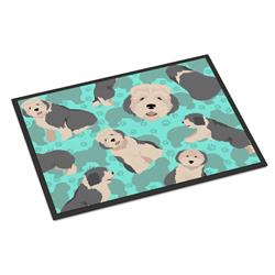 MLM1034JMAT 24 x 36 in. Blue Old English Sheepdog Indoor or Outdoor Mat