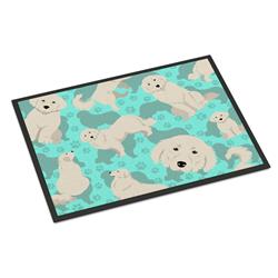24 x 36 in. Blue Great Pyrenees Indoor or Outdoor Mat