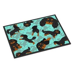 MLM1038JMAT 24 x 36 in. Blue, Black & Tan Cavalier King Charles Spaniel Indoor or Outdoor Mat