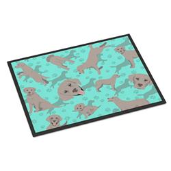 24 x 36 in. Blue, Grey Labrador Retriever Indoor or Outdoor Mat