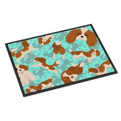 24 x 36 in. Blue Blenheim Cavalier Spaniel Indoor or Outdoor Mat