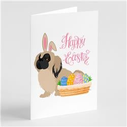 5 x 7 in. Cream Pekingese Easter Greeting Cards & Envelopes, Pack of 8