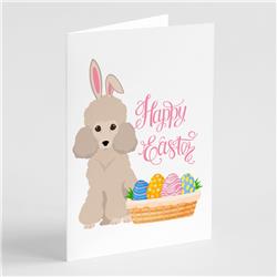 5 x 7 in. Toy Cream Poodle Easter Greeting Cards & Envelopes, Pack of 8