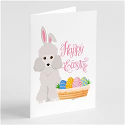 5 x 7 in. Toy White Poodle Easter Greeting Cards & Envelopes, Pack of 8