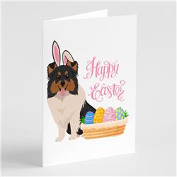 5 x 7 in. Tricolor Sheltie Easter Greeting Cards & Envelopes, Pack of 8