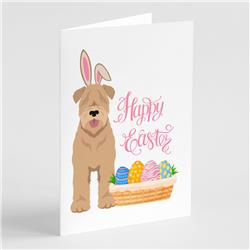 5 x 7 in. Red Wheaten Terrier Easter Greeting Cards & Envelopes, Pack of 8