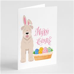 WDK5114GCA7P 5 x 7 in. Soft Coated Wheaten Terrier Easter Greeting Cards & Envelopes, Pack of 8