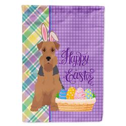 11.25 x 15.5 in. Grizzle & Tan Airedale Terrier Easter Garden Flag