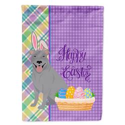 11.25 x 15.5 in. Blue Pit Bull Terrier Easter Garden Flag