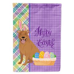 11.25 x 15.5 in. Red Pit Bull Terrier Easter Garden Flag