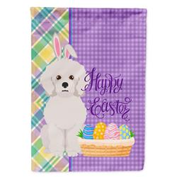 11.25 x 15.5 in. Bichon Frise Easter Garden Flag