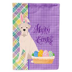 11.25 x 15.5 in. Natural Eared White Boxer Easter Garden Flag