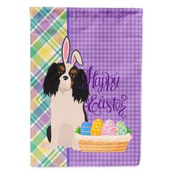 11.25 x 15.5 in. Tricolor Cavalier Spaniel Easter Garden Flag