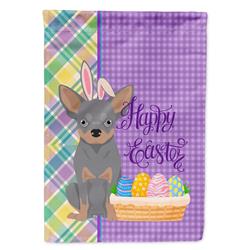 11.25 x 15.5 in. Blue & Tan Chihuahua Easter Garden Flag