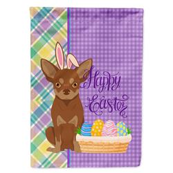11.25 x 15.5 in. Chocolate & Tan Chihuahua Easter Garden Flag