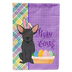 11.25 x 15.5 in. Black Chihuahua Easter Garden Flag