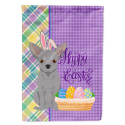 11.25 x 15.5 in. Silver Chihuahua Easter Garden Flag