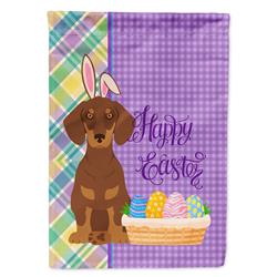 11.25 x 15.5 in. Chocolate & Tan Dachshund Easter Garden Flag