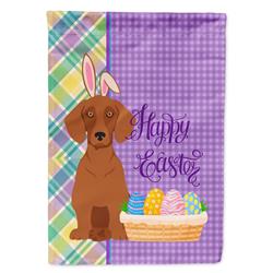 11.25 x 15.5 in. Red Dachshund Easter Garden Flag