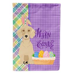 11.25 x 15.5 in. Cream Dachshund Easter Garden Flag