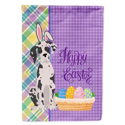 11.25 x 15.5 in. Harlequin Great Dane Easter Garden Flag
