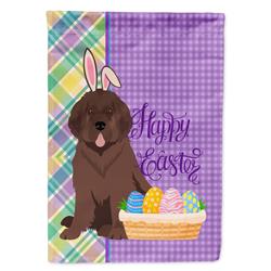 11.25 x 15.5 in. Brown Newfoundland Easter Garden Flag