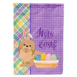 11.25 x 15.5 in. Gold Pekingese Easter Garden Flag