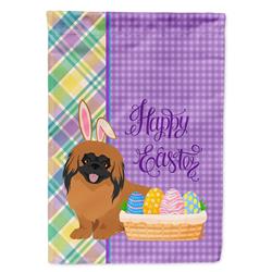 11.25 x 15.5 in. Red Pekingese Easter Garden Flag
