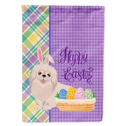 11.25 x 15.5 in. White Pekingese Easter Garden Flag