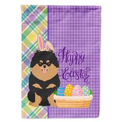11.25 x 15.5 in. Black & Tan Pomeranian Easter Garden Flag