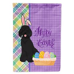 11.25 x 15.5 in. Standard Black Poodle Easter Garden Flag