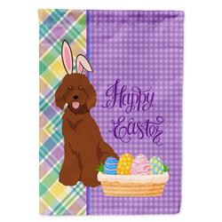 11.25 x 15.5 in. Standard Red Poodle Easter Garden Flag