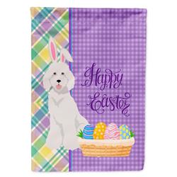 11.25 x 15.5 in. Standard White Poodle Easter Garden Flag