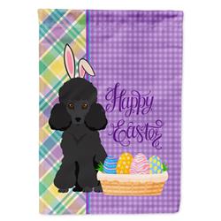 11.25 x 15.5 in. Toy Black Poodle Easter Garden Flag