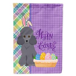 11.25 x 15.5 in. Toy Gray Poodle Easter Garden Flag