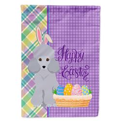 11.25 x 15.5 in. Toy Silver Poodle Easter Garden Flag