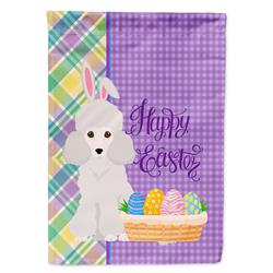 11.25 x 15.5 in. Toy White Poodle Easter Garden Flag