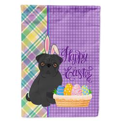 11.25 x 15.5 in. Black Pug Easter Garden Flag
