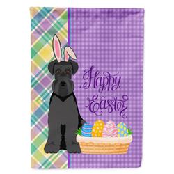 11.25 x 15.5 in. Black Natural Ears Schnauzer Easter Garden Flag