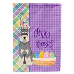 11.25 x 15.5 in. Salt Pepper Schnauzer Easter Garden Flag